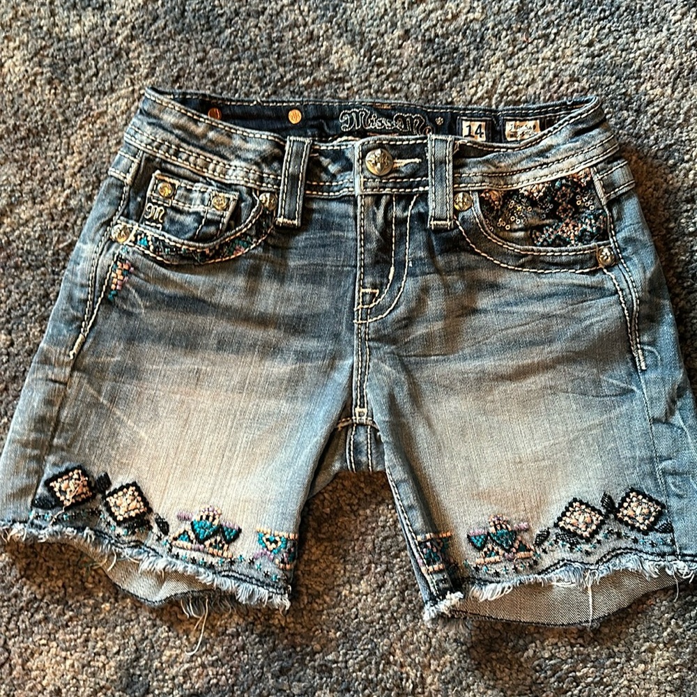 Miss Me denim Jean shorts - size 14